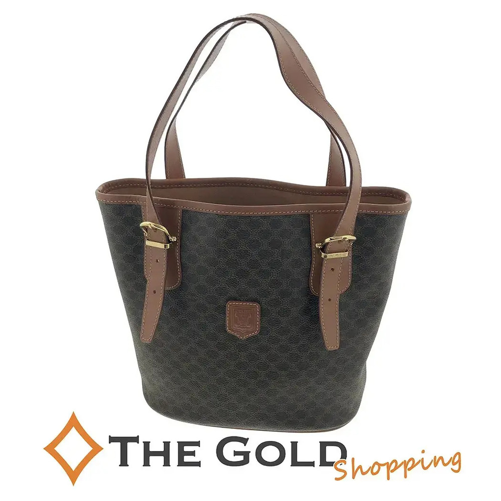 Celine Macadam Tote Bag Brown